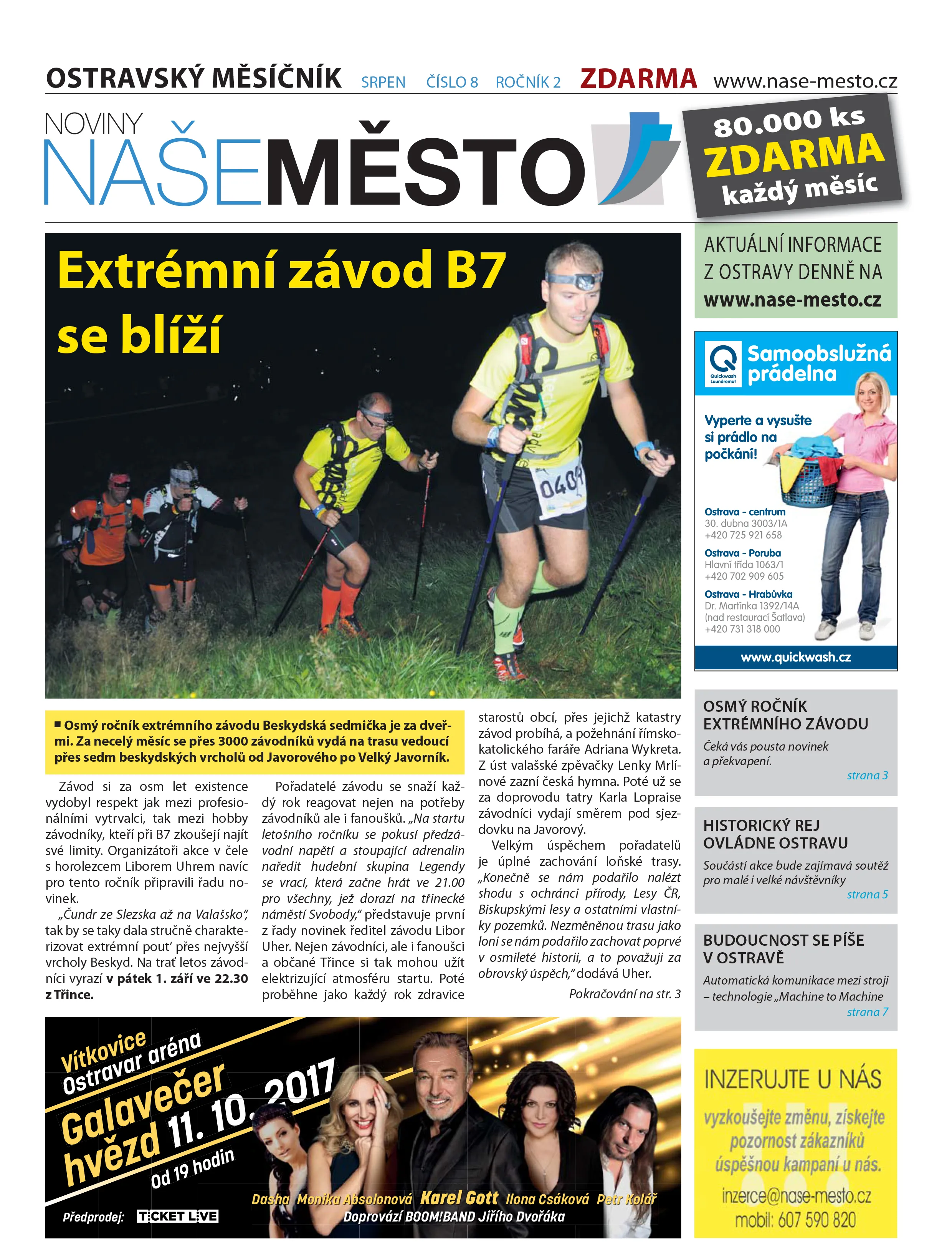 NAŠE MĚSTO - srpen 2017