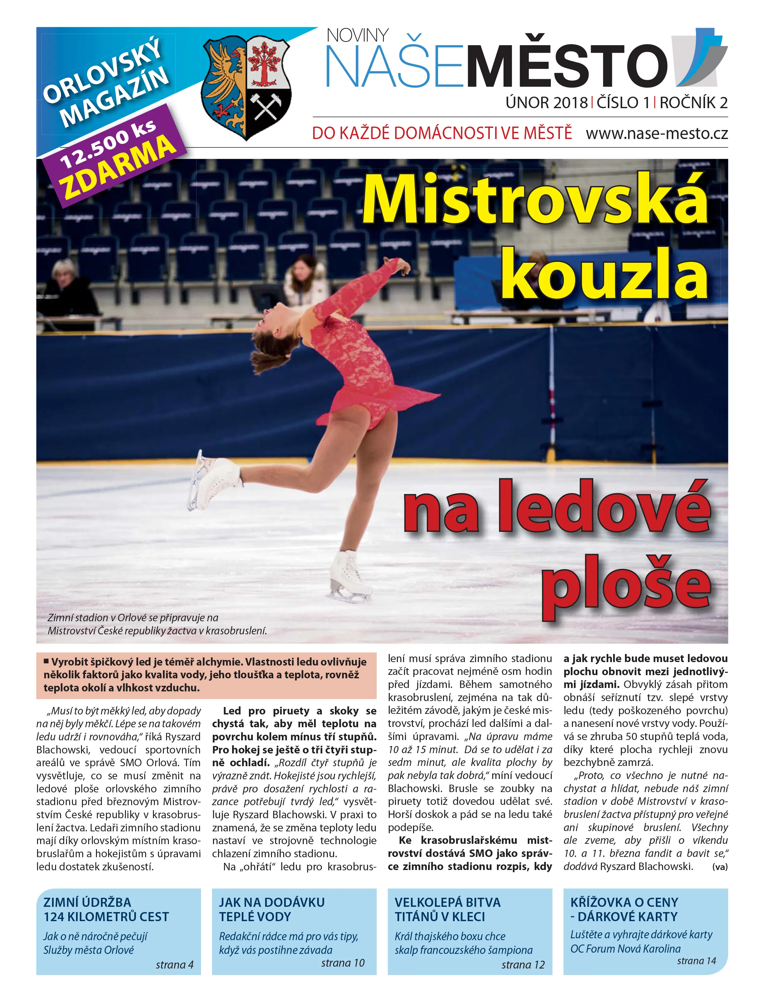 NAŠE MĚSTO Orlová – únor 2018