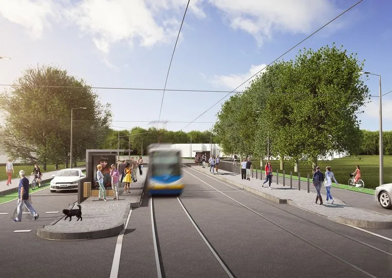 PRO NOVOU TRAMVAJOVOU TRAŤ JE POLOVINA DOTÁZANÝCH OBYVATEL, PROTI JE TŘETINA