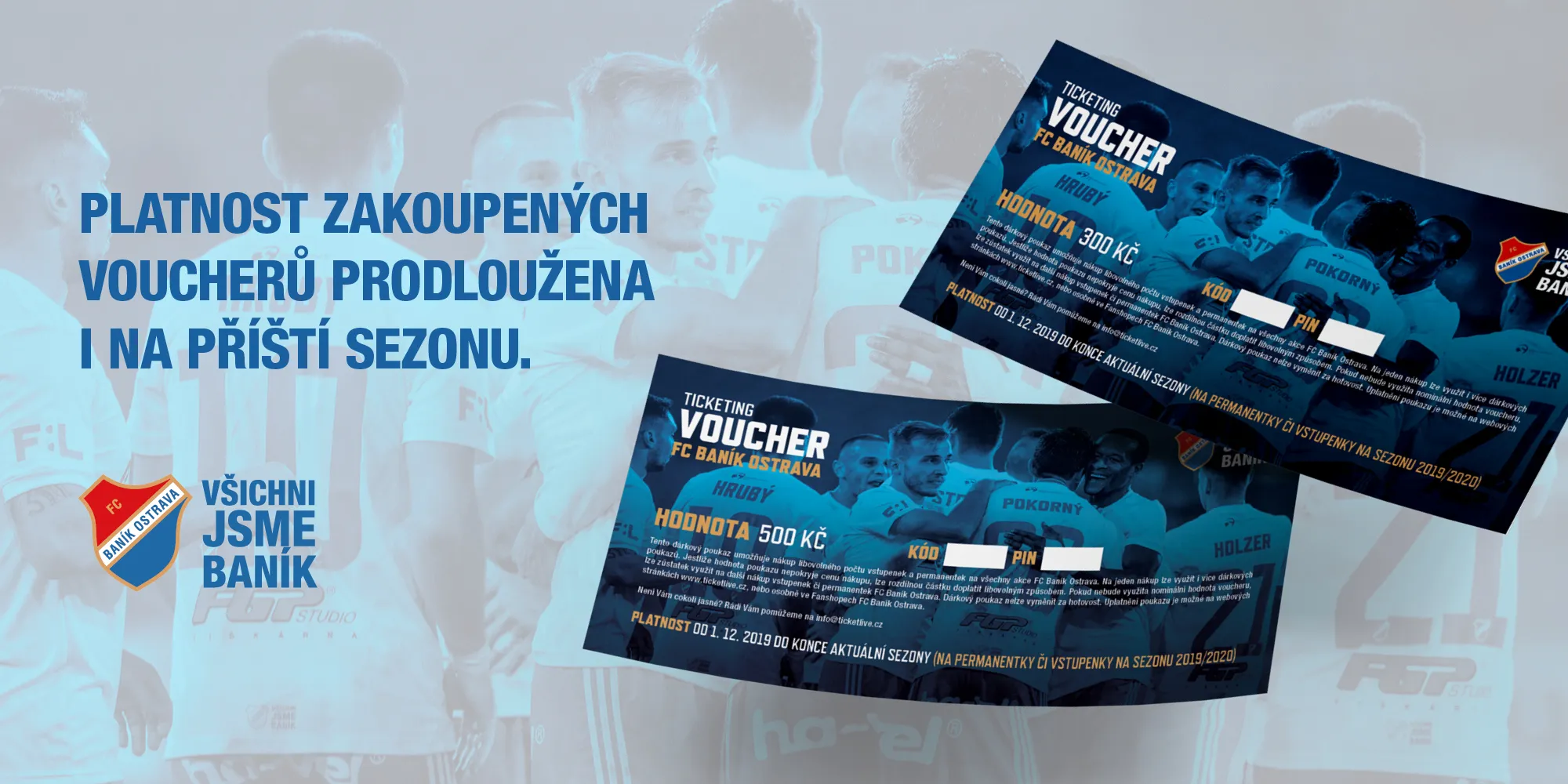 BANÍK PRODLOUŽIL PLATNOST TICKETINGOVÝCH VOUCHERŮ