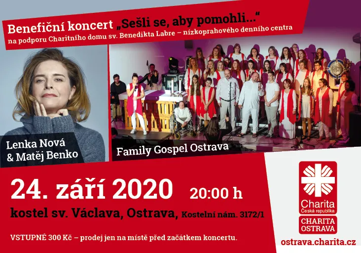 Lenka Nová & Matěj Benko a Family Gospel Ostrava pro lidi bez domova