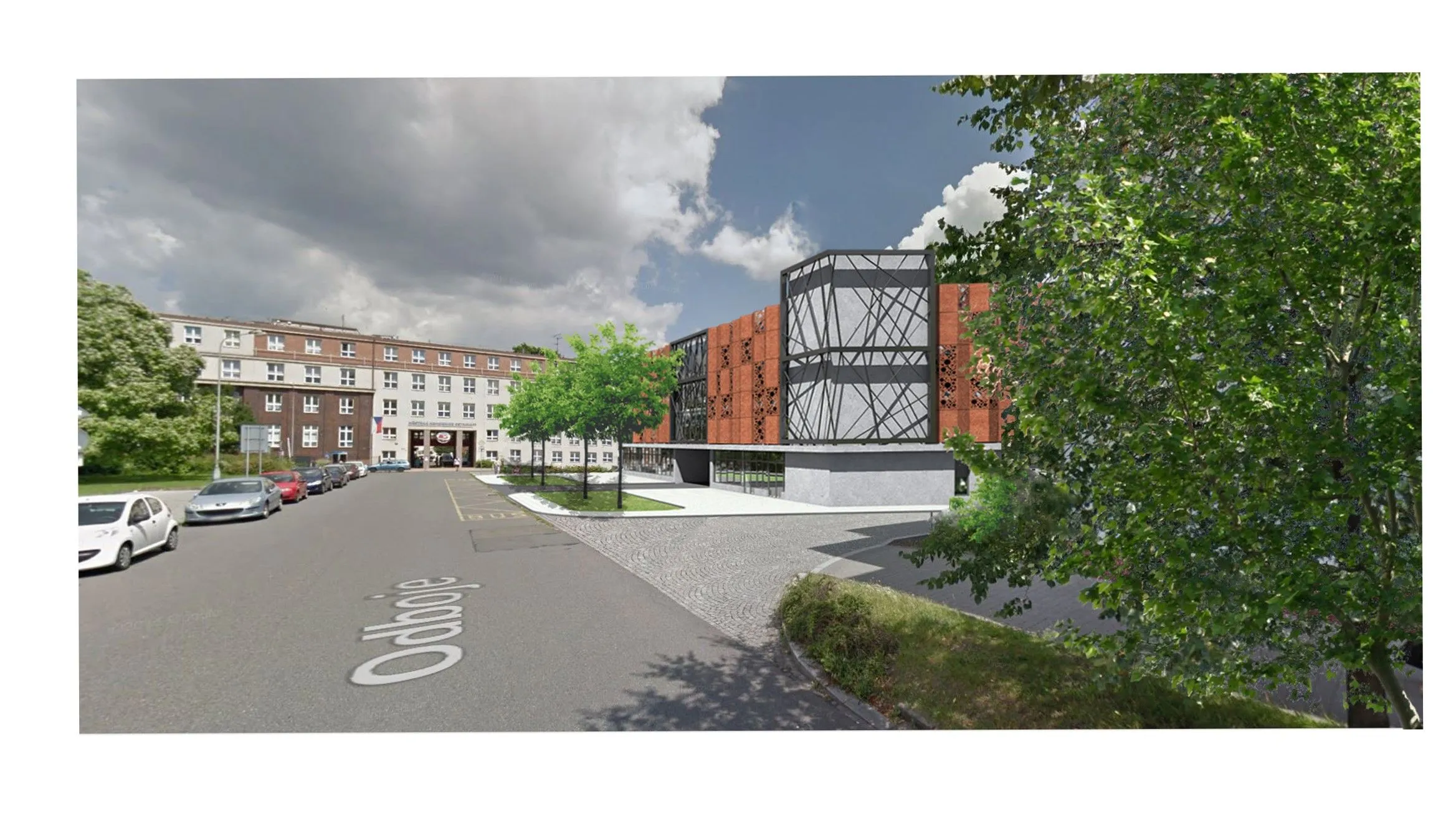 Výstavba parkovacího domu u městské nemocnice začne letos, Ostrava hledá zhotovitele stavby