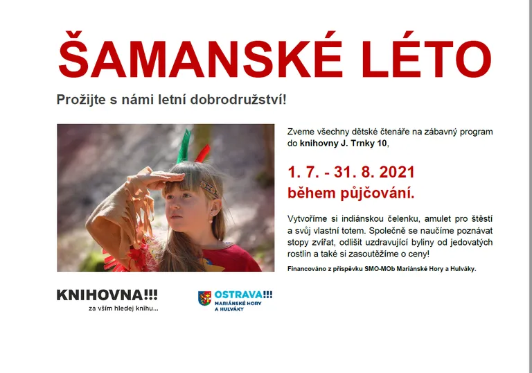 ŠAMANSKÉ LÉTO V KNIHOVNĚ