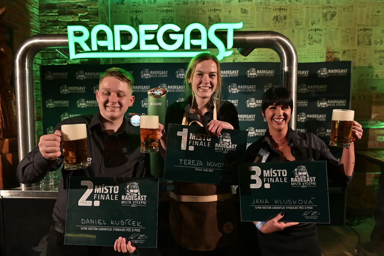 Titul Radegast Mistr Výčepní 2021 vybojovala Tereza Novotná z Olomouce