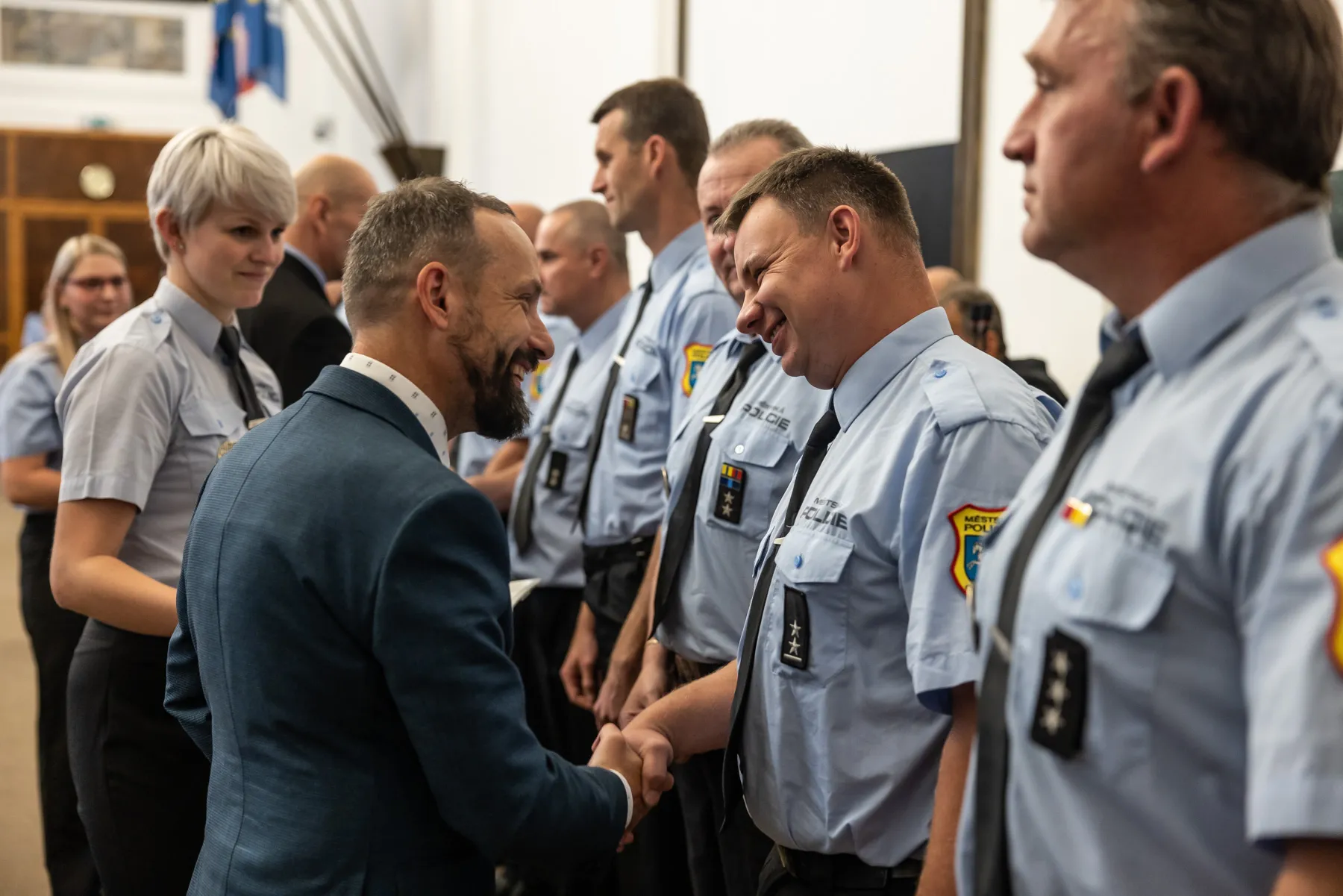 Slavnostní slib strážníků i ocenění za dlouholetou službu