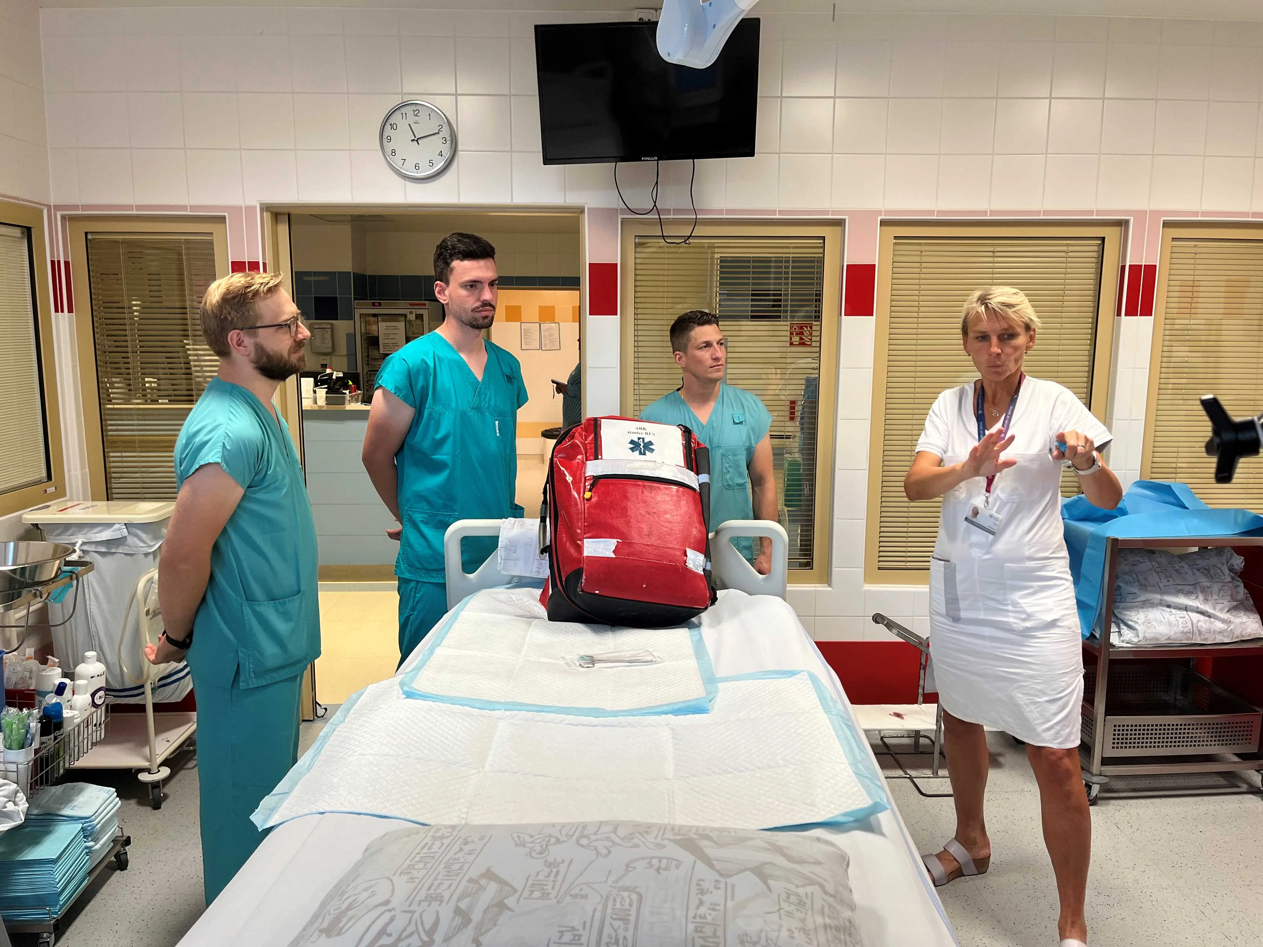Na Klinice anesteziologie, resuscitace a intenzivní medicíny absolvovali historicky první stáž zdravotníci z Drážďan