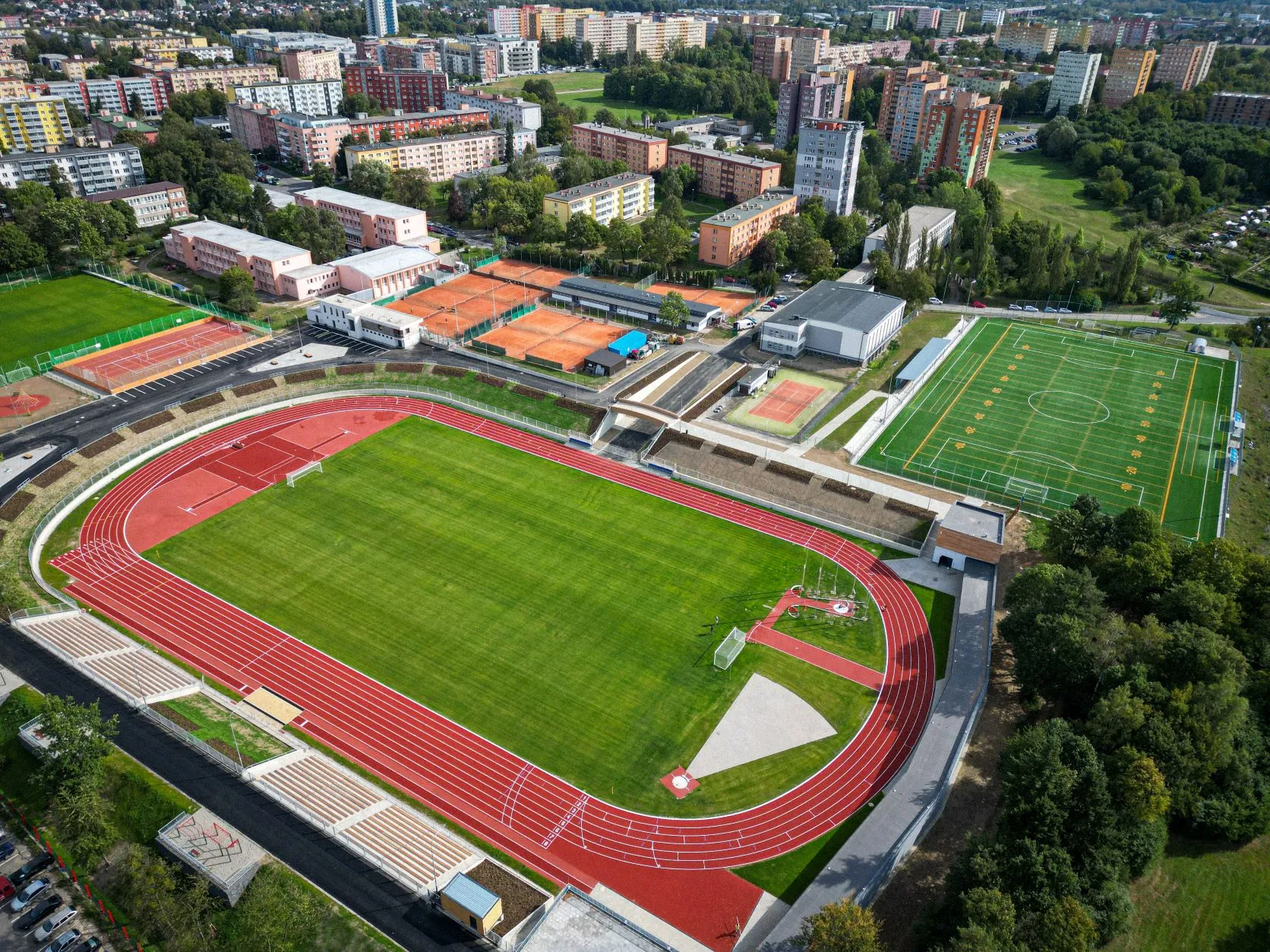 Rekonstrukce Sportovního areálu Poruba byla dokončena