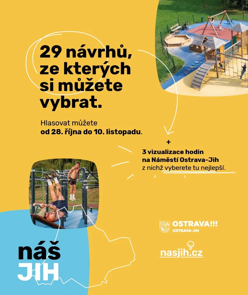 Lidé rozhodují, co nového vznikne v Ostravě-Jihu. Letošní ročník Našeho Jihu má jednu novinku