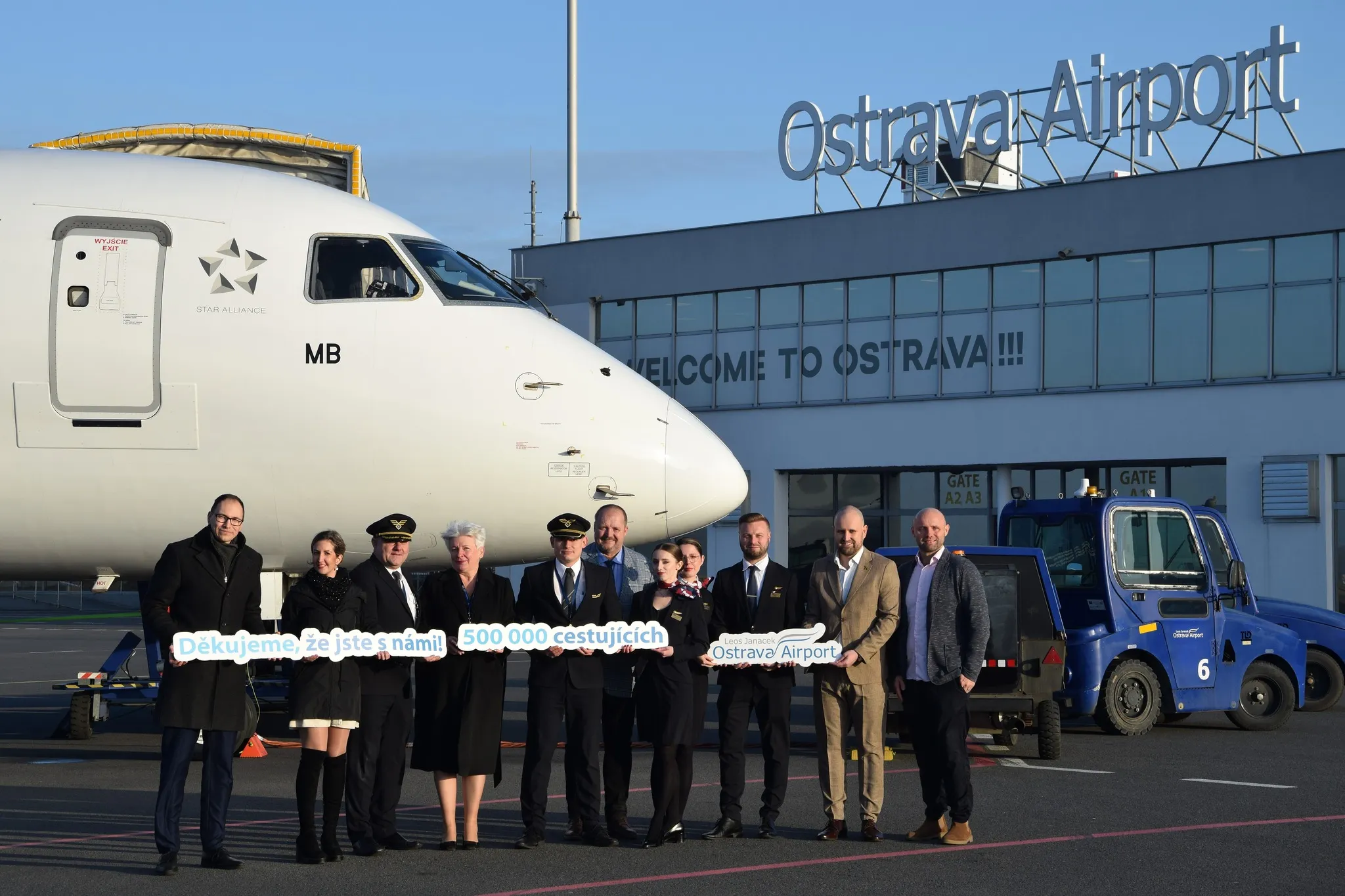 Ostravské letiště odbavilo půl milionu cestujících