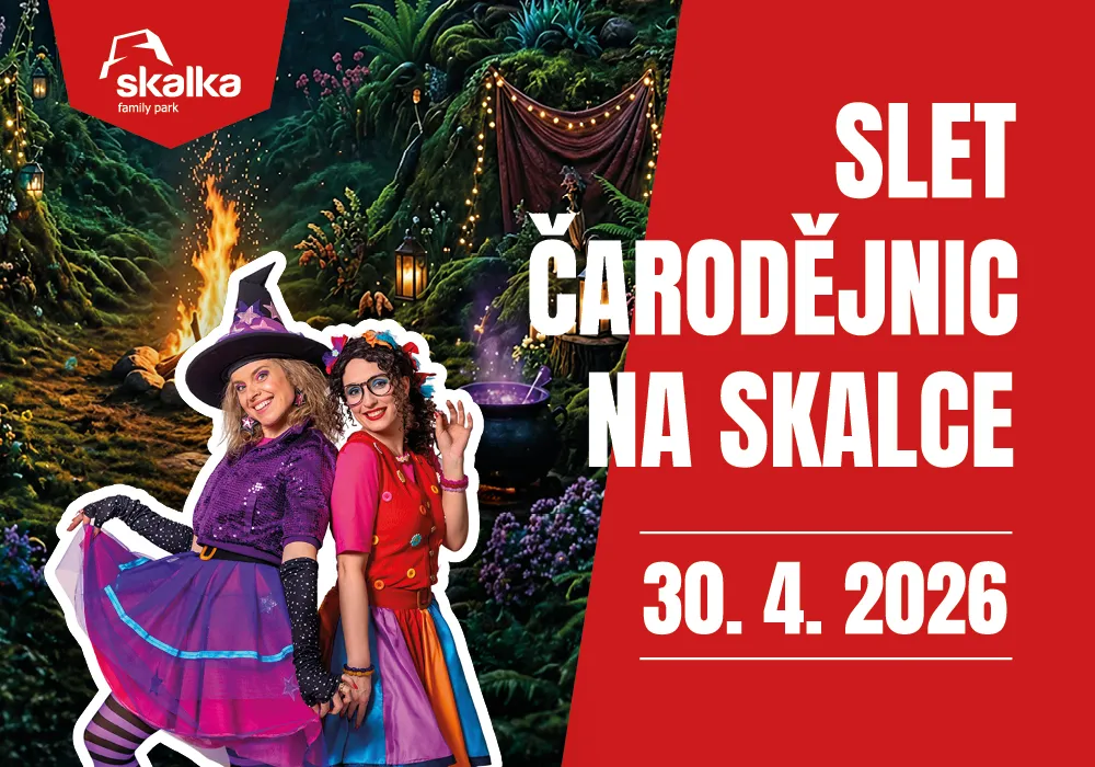Slet čarodějnic dnes na Skalce. Zábava a program pro děti.