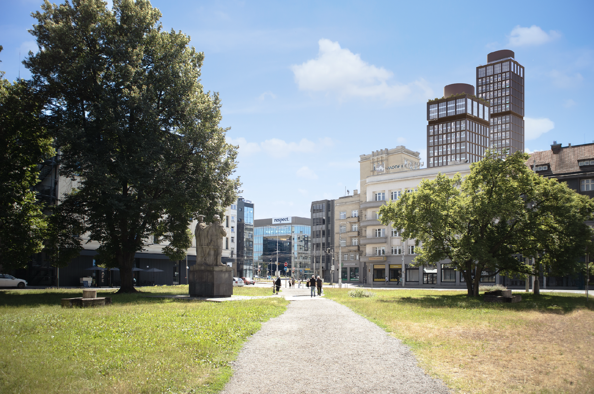 Foto: Ostrava Towers Complex  Vizualizace RT TORAX Group