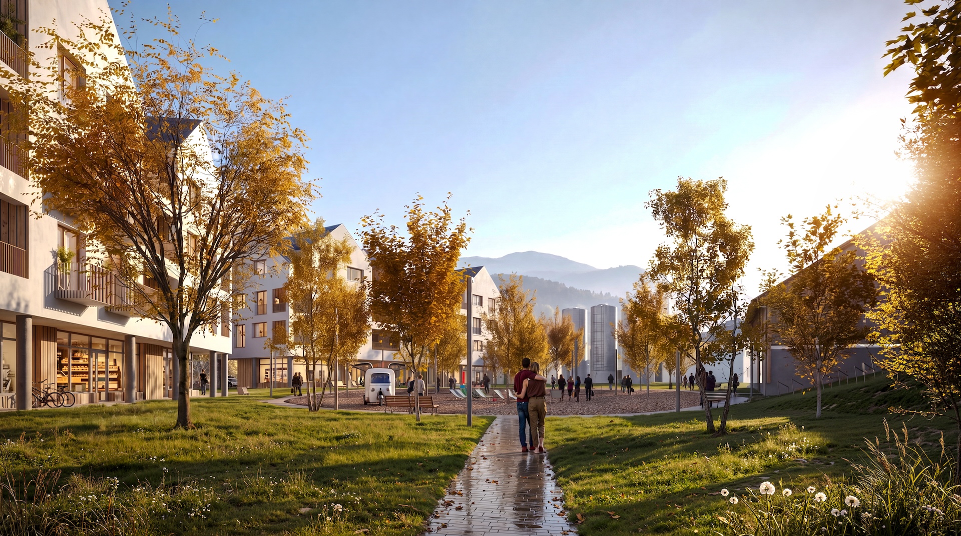 Foto:  Ridera Development. Kořeny Ostravice vizualizace